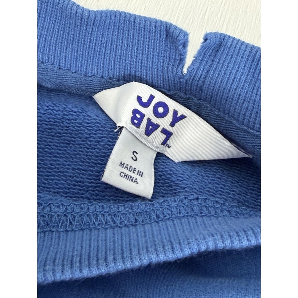joy lab womens french terry USA Blue Crewnext Relaxed Fit Size Small 4th Of July - Picture 10 of 16